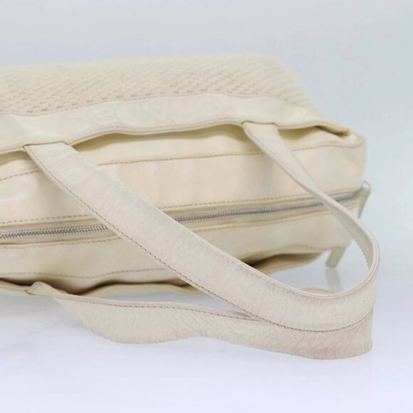 CHANEL Hand Bag Canvas Leather Beige CC Auth - Picture 7 of 16
